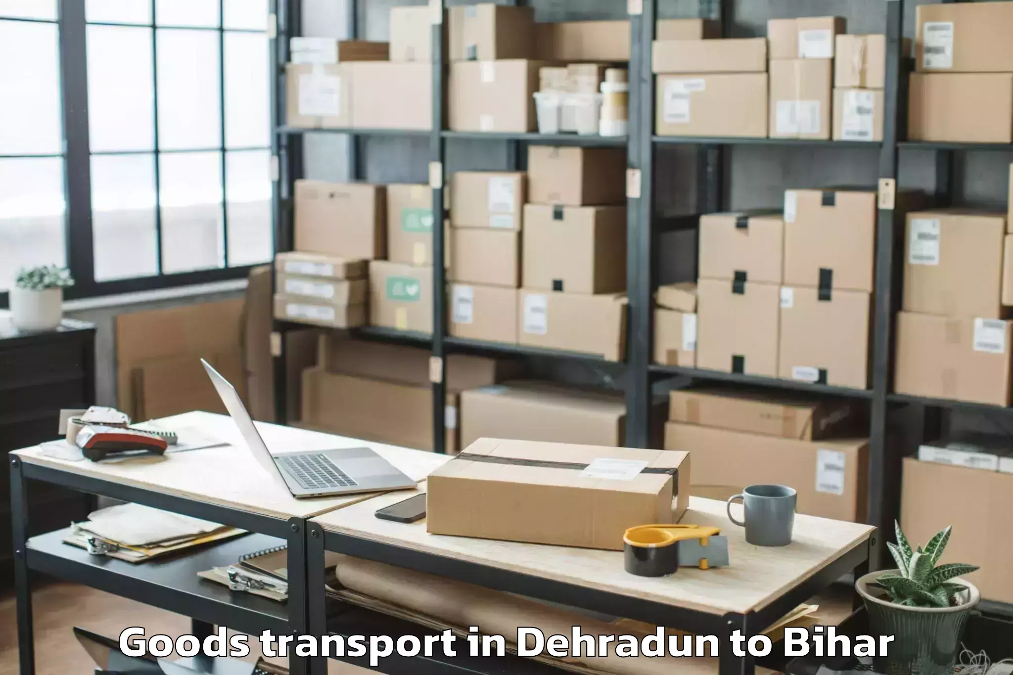 Dehradun to Darbhanga Airport Dbr Goods Transport Booking